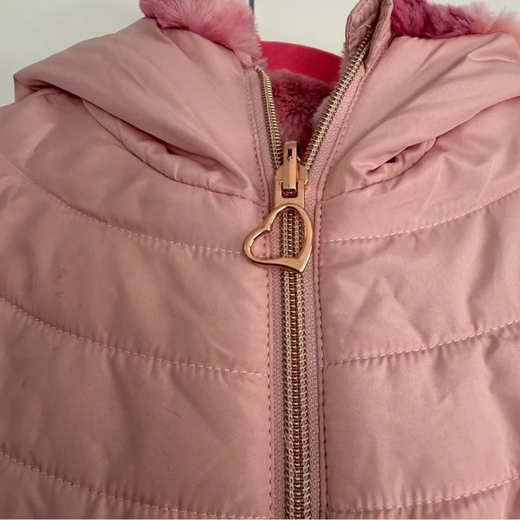 Pacific Trail girls Quilted reversible jacket in pink New With Tags size:S (7/8) - Picture 6 of 7